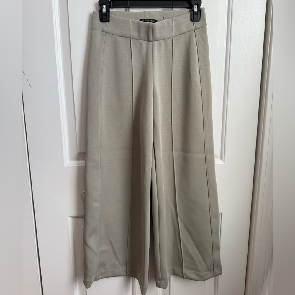 Women’s Pastel Green Wide Leg Trousers